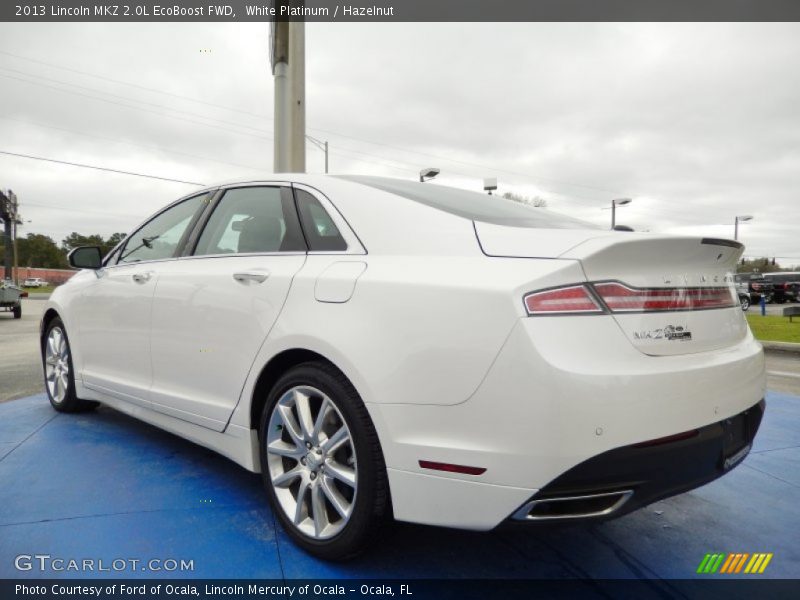 White Platinum / Hazelnut 2013 Lincoln MKZ 2.0L EcoBoost FWD
