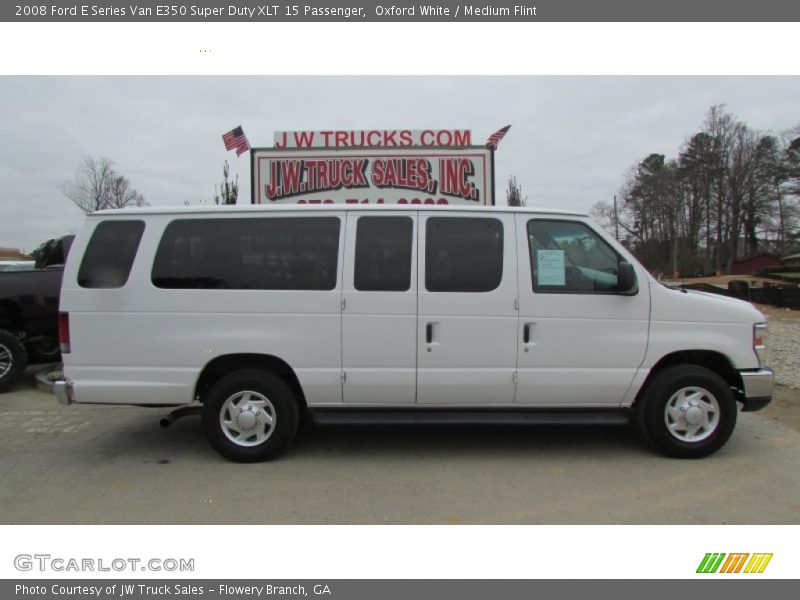 Oxford White / Medium Flint 2008 Ford E Series Van E350 Super Duty XLT 15 Passenger