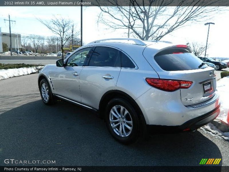 Liquid Platinum / Graphite 2012 Infiniti FX 35 AWD