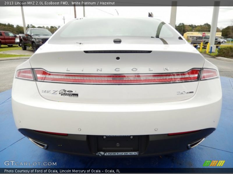 White Platinum / Hazelnut 2013 Lincoln MKZ 2.0L EcoBoost FWD