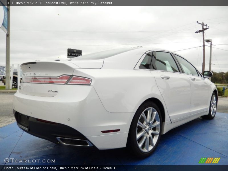 White Platinum / Hazelnut 2013 Lincoln MKZ 2.0L EcoBoost FWD