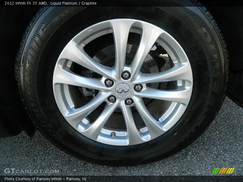 Liquid Platinum / Graphite 2012 Infiniti FX 35 AWD