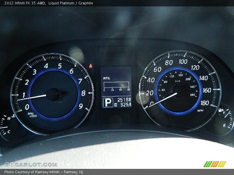 Liquid Platinum / Graphite 2012 Infiniti FX 35 AWD
