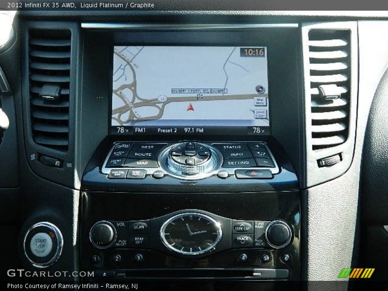 Liquid Platinum / Graphite 2012 Infiniti FX 35 AWD