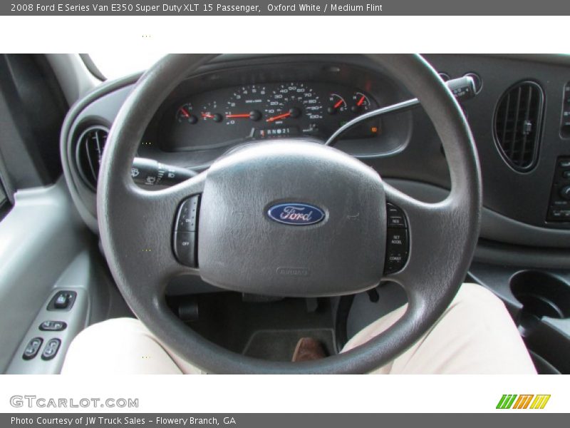 Oxford White / Medium Flint 2008 Ford E Series Van E350 Super Duty XLT 15 Passenger