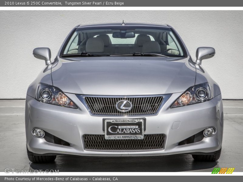 Tungsten Silver Pearl / Ecru Beige 2010 Lexus IS 250C Convertible