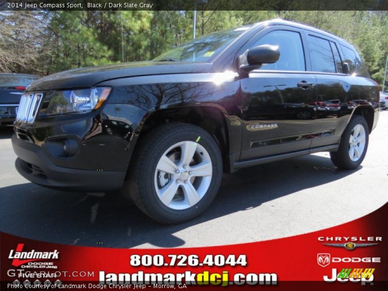 Black / Dark Slate Gray 2014 Jeep Compass Sport