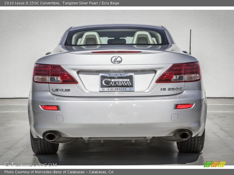 Tungsten Silver Pearl / Ecru Beige 2010 Lexus IS 250C Convertible