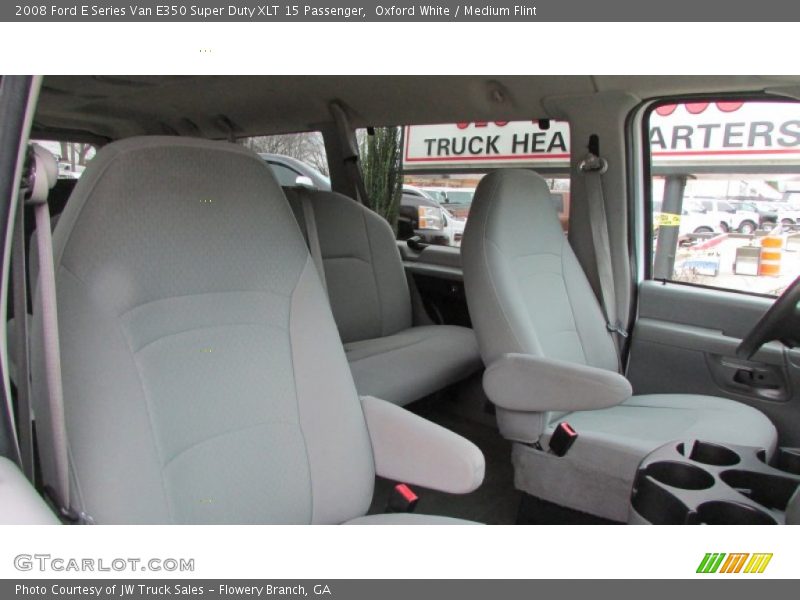 Oxford White / Medium Flint 2008 Ford E Series Van E350 Super Duty XLT 15 Passenger