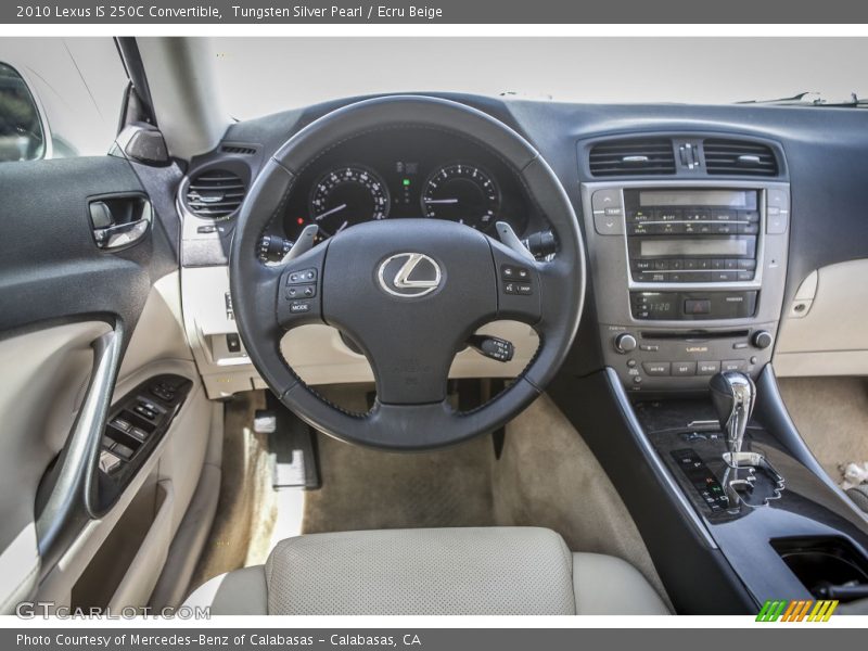 Tungsten Silver Pearl / Ecru Beige 2010 Lexus IS 250C Convertible