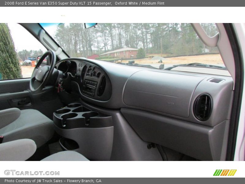 Oxford White / Medium Flint 2008 Ford E Series Van E350 Super Duty XLT 15 Passenger