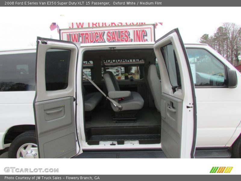 Oxford White / Medium Flint 2008 Ford E Series Van E350 Super Duty XLT 15 Passenger
