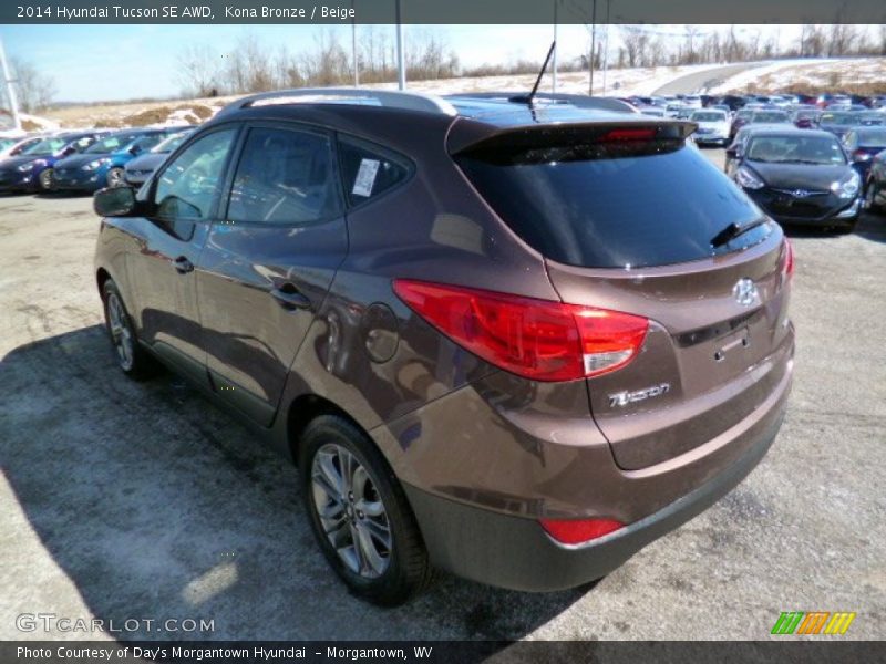 Kona Bronze / Beige 2014 Hyundai Tucson SE AWD
