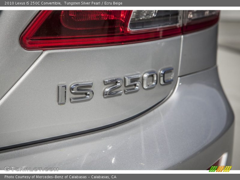 Tungsten Silver Pearl / Ecru Beige 2010 Lexus IS 250C Convertible