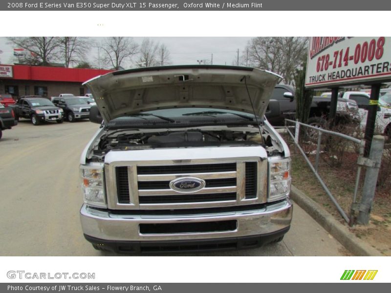 Oxford White / Medium Flint 2008 Ford E Series Van E350 Super Duty XLT 15 Passenger