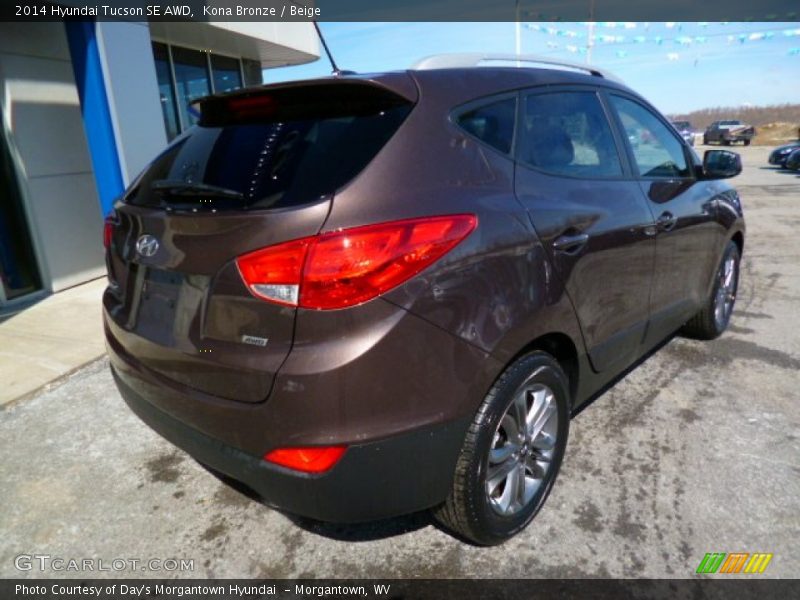 Kona Bronze / Beige 2014 Hyundai Tucson SE AWD