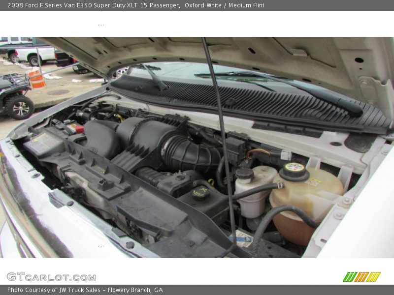 Oxford White / Medium Flint 2008 Ford E Series Van E350 Super Duty XLT 15 Passenger