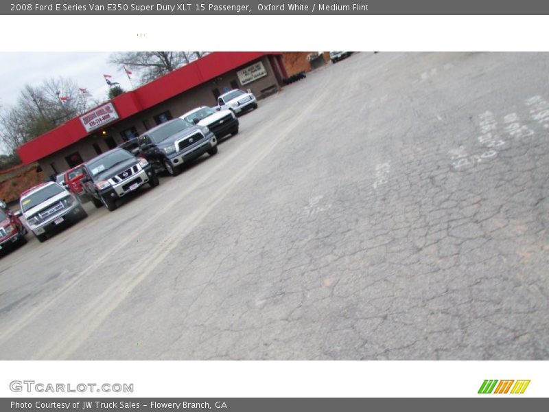 Oxford White / Medium Flint 2008 Ford E Series Van E350 Super Duty XLT 15 Passenger