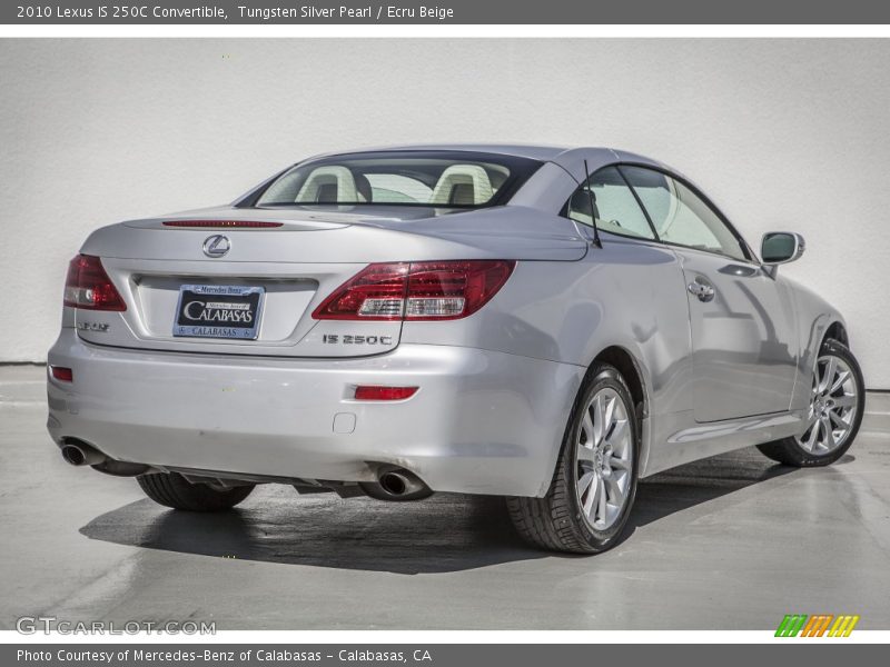 Tungsten Silver Pearl / Ecru Beige 2010 Lexus IS 250C Convertible