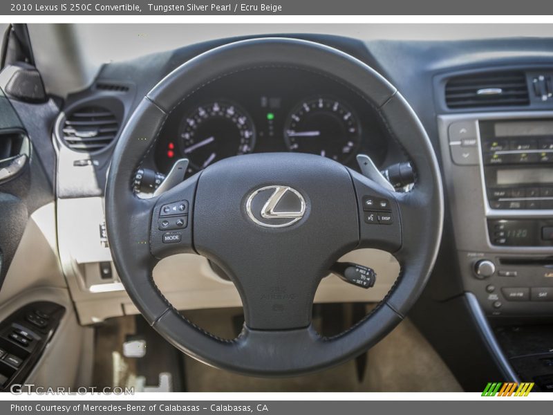 Tungsten Silver Pearl / Ecru Beige 2010 Lexus IS 250C Convertible