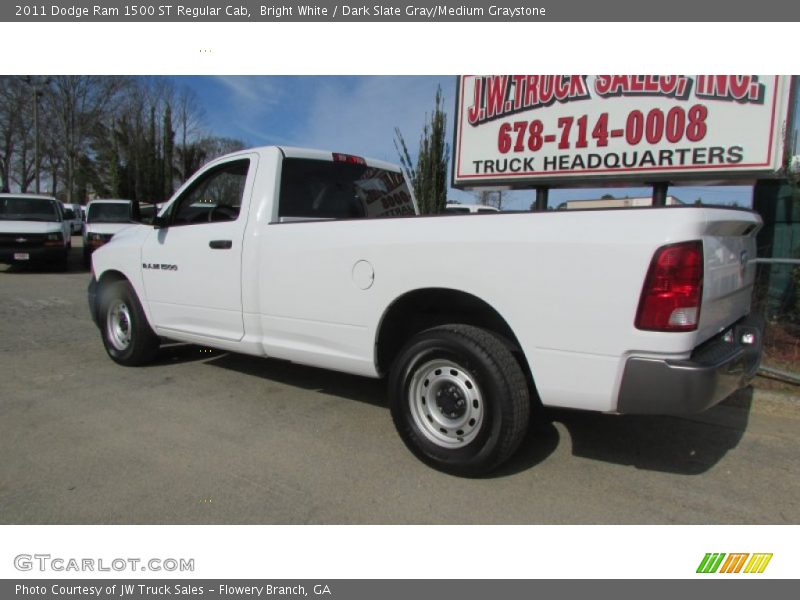 Bright White / Dark Slate Gray/Medium Graystone 2011 Dodge Ram 1500 ST Regular Cab