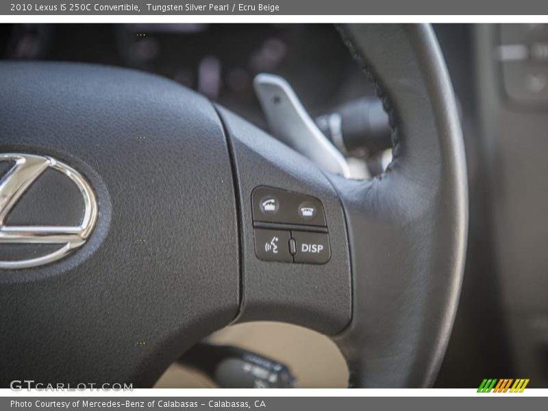 Tungsten Silver Pearl / Ecru Beige 2010 Lexus IS 250C Convertible