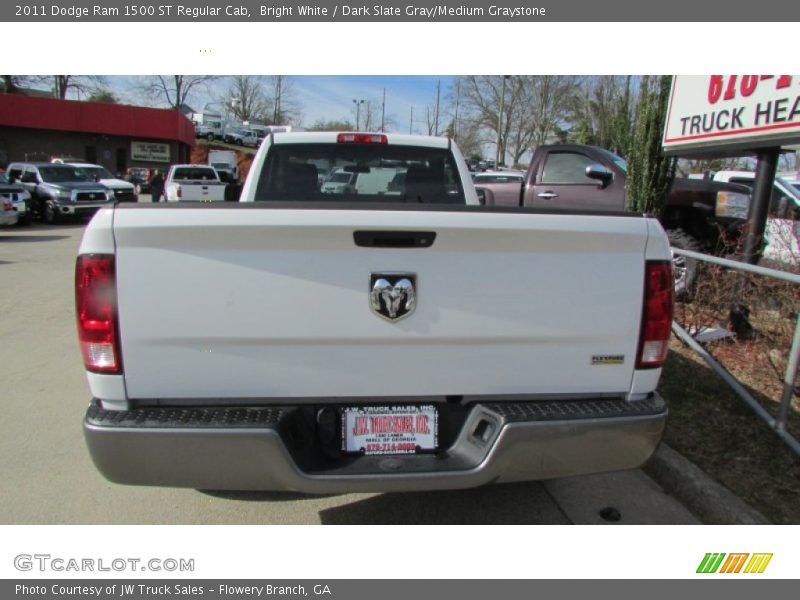 Bright White / Dark Slate Gray/Medium Graystone 2011 Dodge Ram 1500 ST Regular Cab