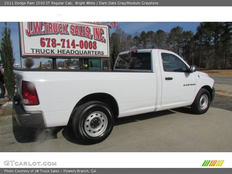 Bright White / Dark Slate Gray/Medium Graystone 2011 Dodge Ram 1500 ST Regular Cab