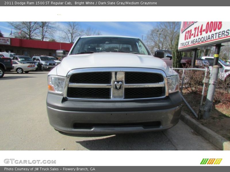Bright White / Dark Slate Gray/Medium Graystone 2011 Dodge Ram 1500 ST Regular Cab