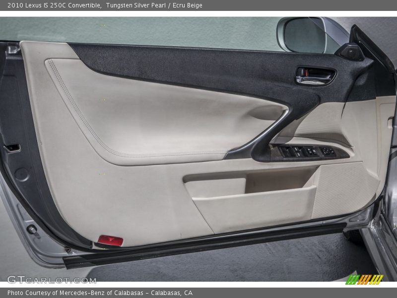 Tungsten Silver Pearl / Ecru Beige 2010 Lexus IS 250C Convertible