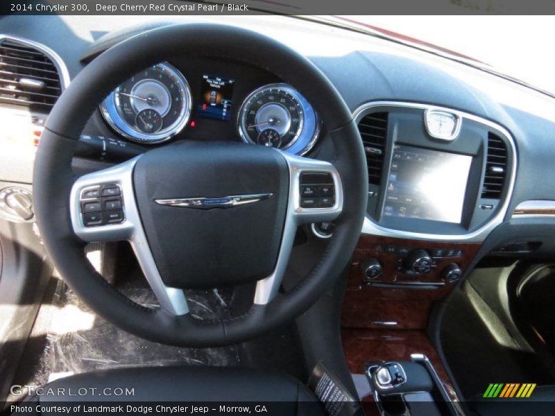 Deep Cherry Red Crystal Pearl / Black 2014 Chrysler 300
