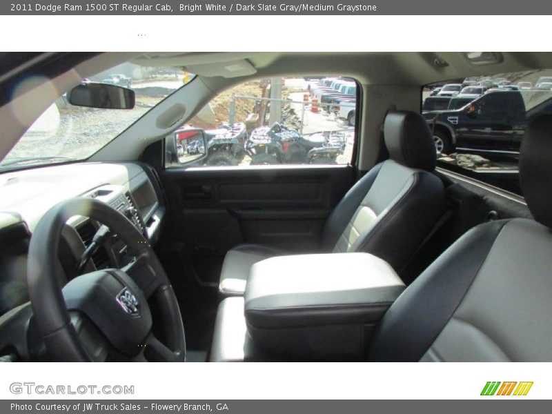 Bright White / Dark Slate Gray/Medium Graystone 2011 Dodge Ram 1500 ST Regular Cab
