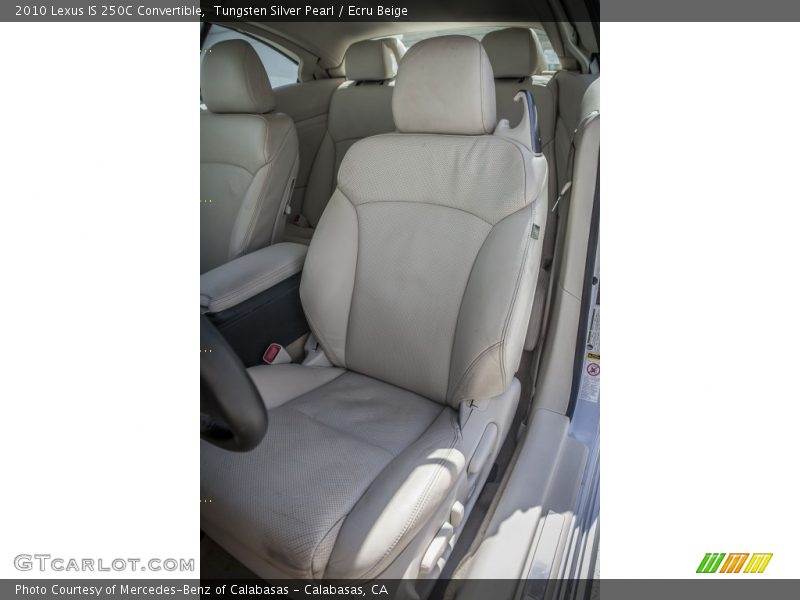 Tungsten Silver Pearl / Ecru Beige 2010 Lexus IS 250C Convertible