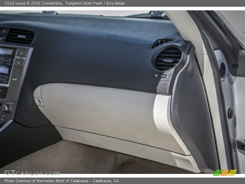 Tungsten Silver Pearl / Ecru Beige 2010 Lexus IS 250C Convertible