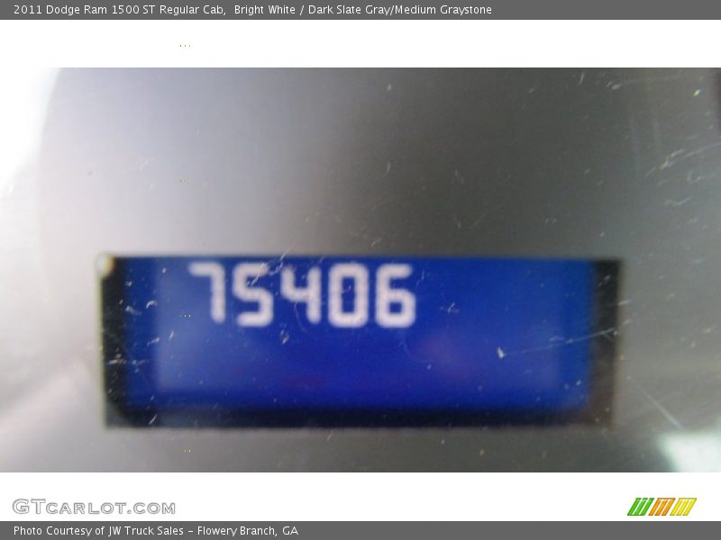 Bright White / Dark Slate Gray/Medium Graystone 2011 Dodge Ram 1500 ST Regular Cab