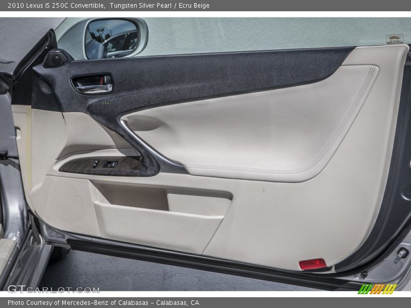 Tungsten Silver Pearl / Ecru Beige 2010 Lexus IS 250C Convertible