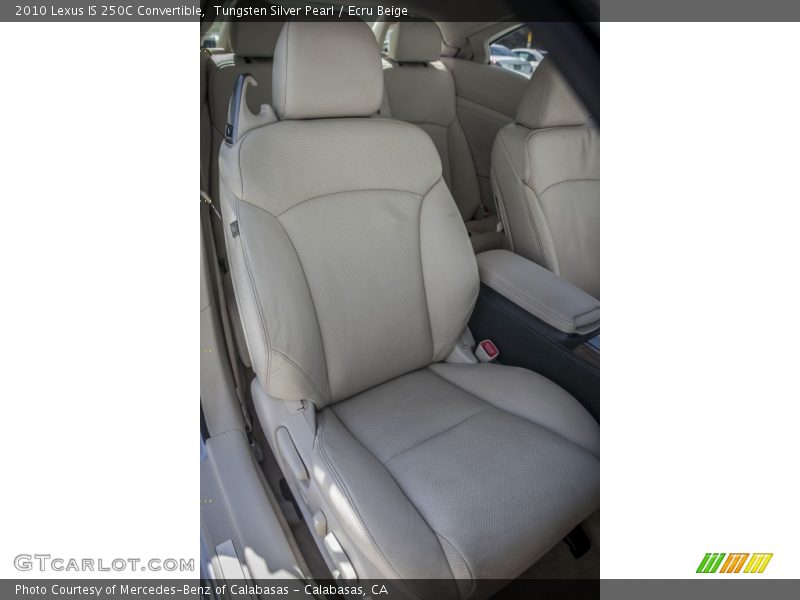 Tungsten Silver Pearl / Ecru Beige 2010 Lexus IS 250C Convertible