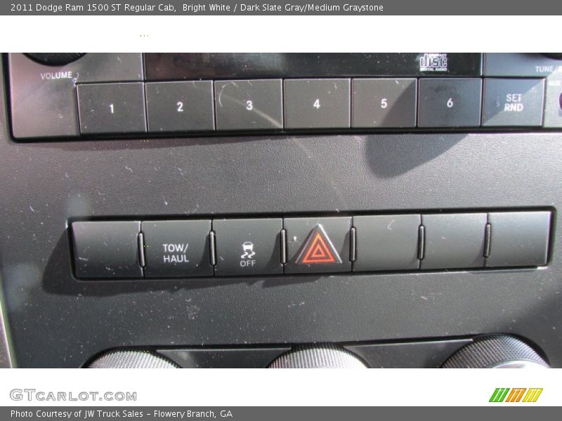 Bright White / Dark Slate Gray/Medium Graystone 2011 Dodge Ram 1500 ST Regular Cab