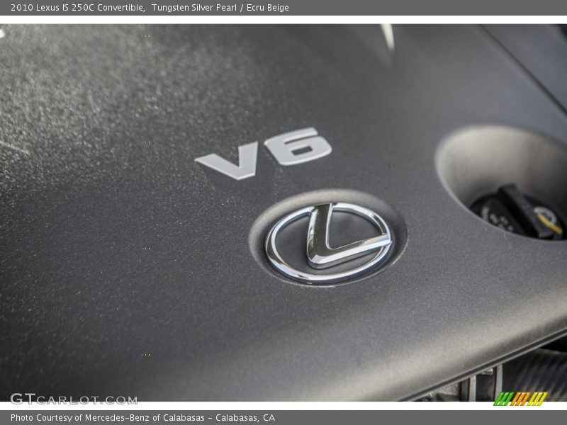 Tungsten Silver Pearl / Ecru Beige 2010 Lexus IS 250C Convertible