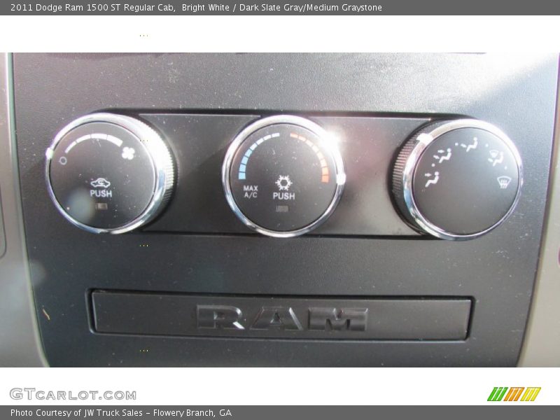 Bright White / Dark Slate Gray/Medium Graystone 2011 Dodge Ram 1500 ST Regular Cab