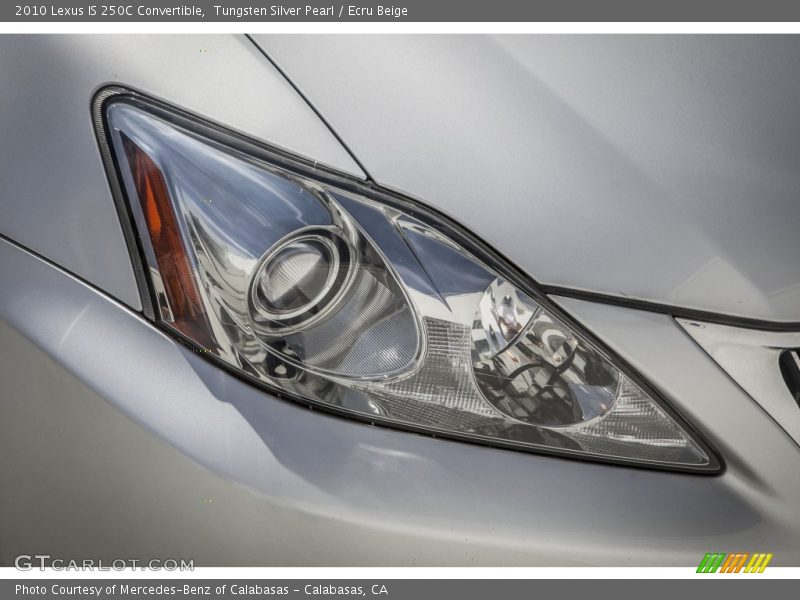 Tungsten Silver Pearl / Ecru Beige 2010 Lexus IS 250C Convertible
