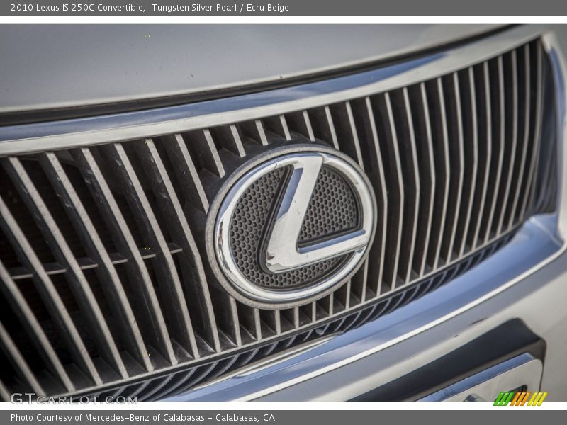 Tungsten Silver Pearl / Ecru Beige 2010 Lexus IS 250C Convertible