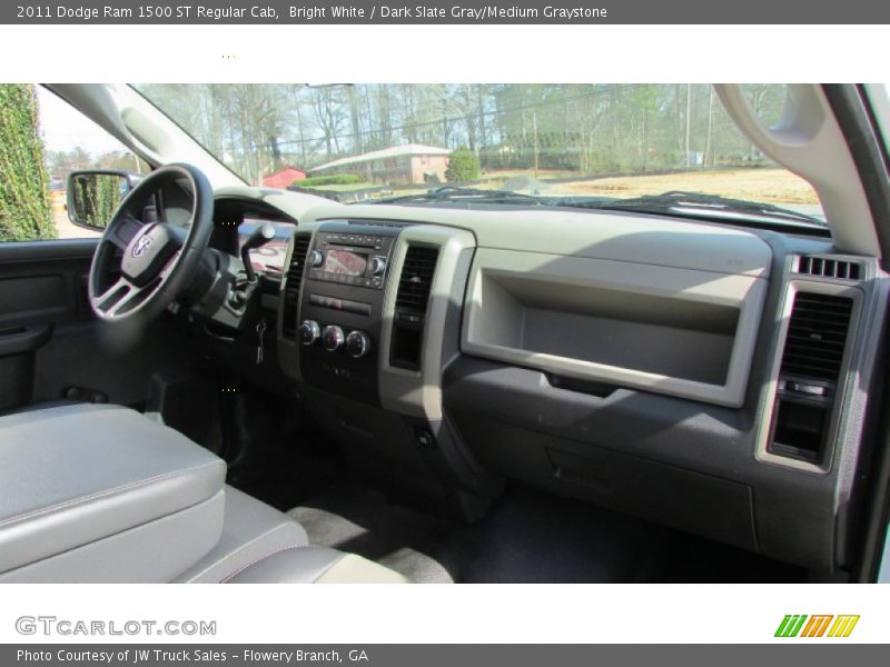 Bright White / Dark Slate Gray/Medium Graystone 2011 Dodge Ram 1500 ST Regular Cab