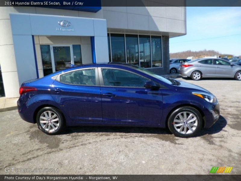 Blue / Gray 2014 Hyundai Elantra SE Sedan