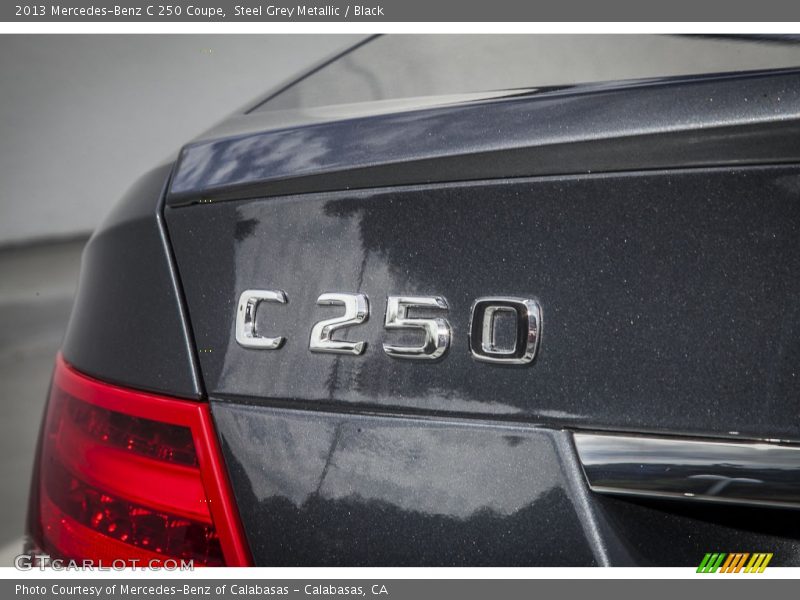 Steel Grey Metallic / Black 2013 Mercedes-Benz C 250 Coupe
