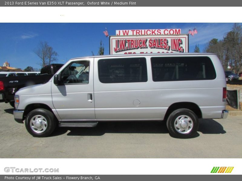 Oxford White / Medium Flint 2013 Ford E Series Van E350 XLT Passenger