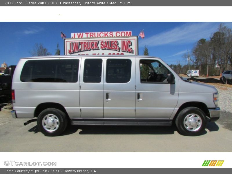 Oxford White / Medium Flint 2013 Ford E Series Van E350 XLT Passenger