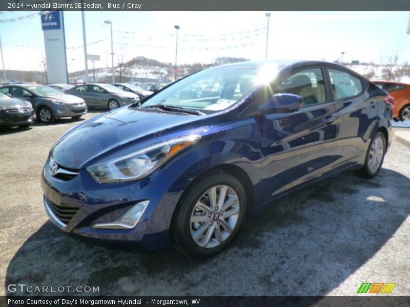Blue / Gray 2014 Hyundai Elantra SE Sedan