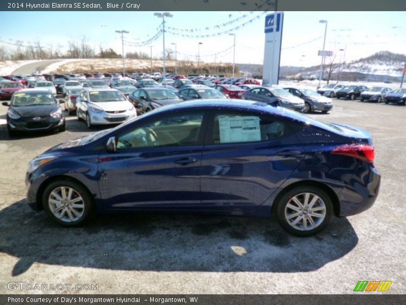 Blue / Gray 2014 Hyundai Elantra SE Sedan