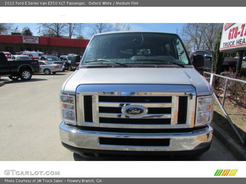 Oxford White / Medium Flint 2013 Ford E Series Van E350 XLT Passenger